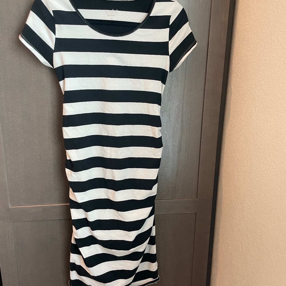 Isabel Maternity Striped Dress